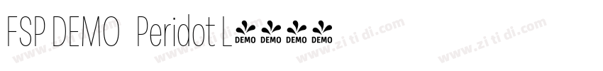 FSP DEMO   Peridot L字体转换